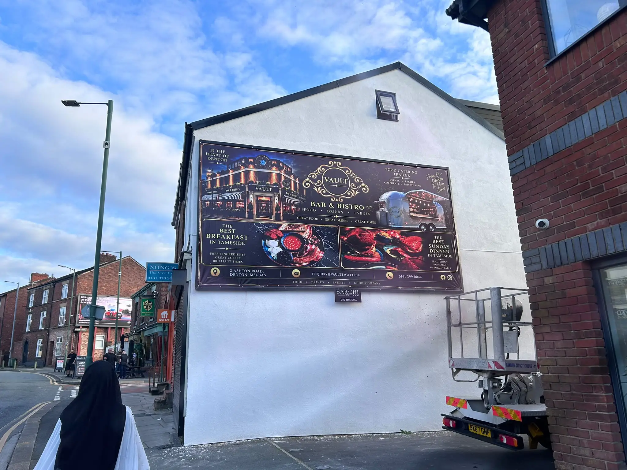 Hyde Vault Bar & Bistro Large Format Billboard Printing & Installation Project